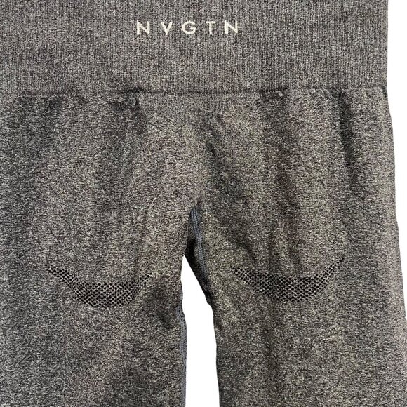 NVGTN Gray Back Contour Solid Seamless Leggings Size XS - Picture 3 of 8